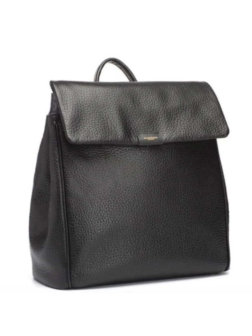 Storksak london diaper bag - black leather